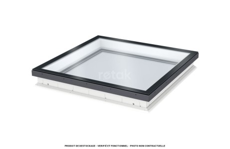 Fenêtre toit plat fixe 100x100