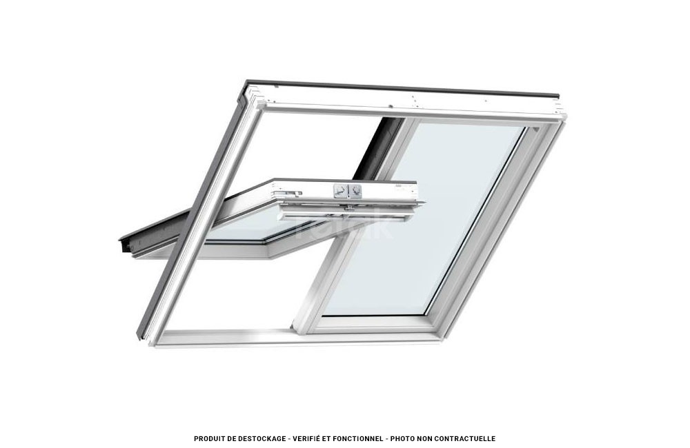 Verrière VELUX 151x118 - Confort / Bois laqué blanc