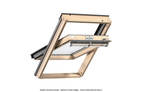 Fenêtre rotation VELUX 94x140 - Confort / Bois vernis