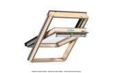 Fenêtre rotation VELUX 94x140 - Confort / Bois vernis