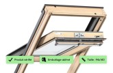 zoom Fenêtre rotation VELUX 94x140 - Confort / Bois vernis