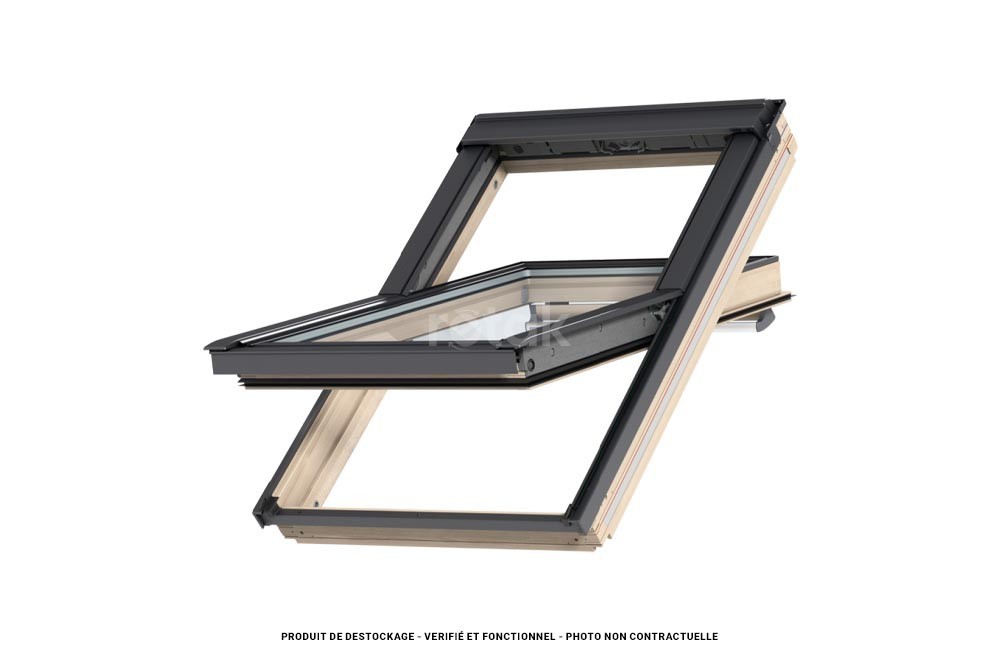 Fenêtre rotation VELUX 94x118 - Confort / Bois vernis