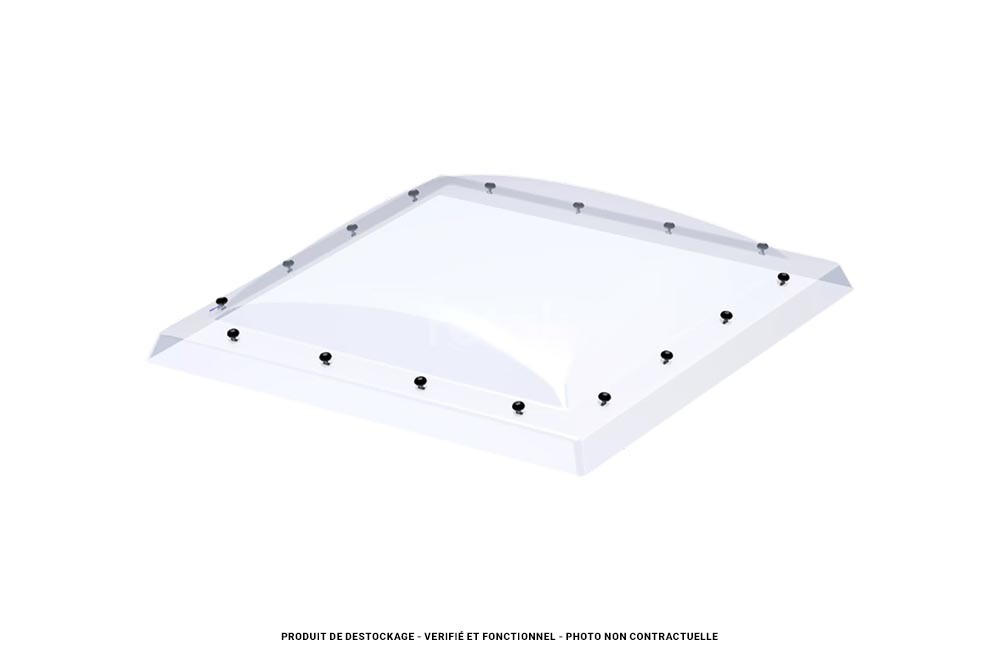 Protection acrylique transparente fenêtre toit plat 60x60
