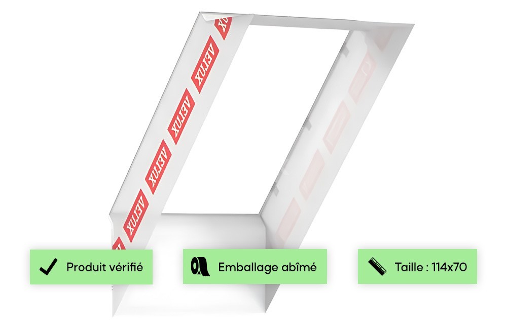 Collerette VELUX pare-vapeur 114x70 - emballage abimé