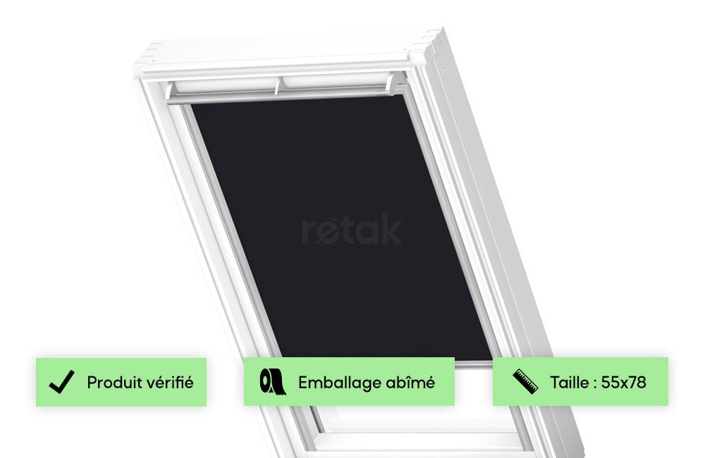 Store occultant noir velux - 55x78 - CK02