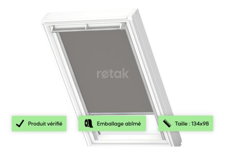 Store velux occultant - VKI / VES / V21 - 134x98 - Gris 2