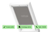 Store velux occultant - VKI / VES / V21 - 134x98 - Gris