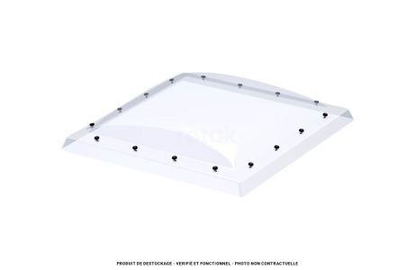 Protection acrylique transparente fenêtre toit plat 100x100