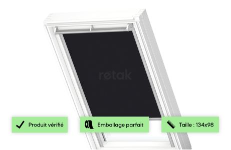 Store velux occultant - VKI / VES / V21 - 134x98 - Noir 2