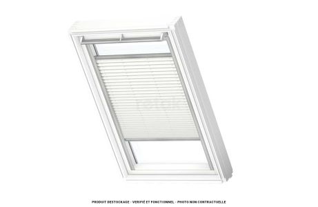 Store plissé blanc VELUX 134x140 V22