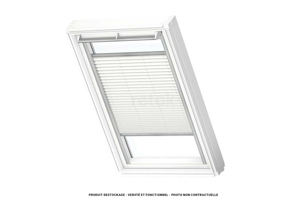 Store plissé blanc VELUX 134x140 V22