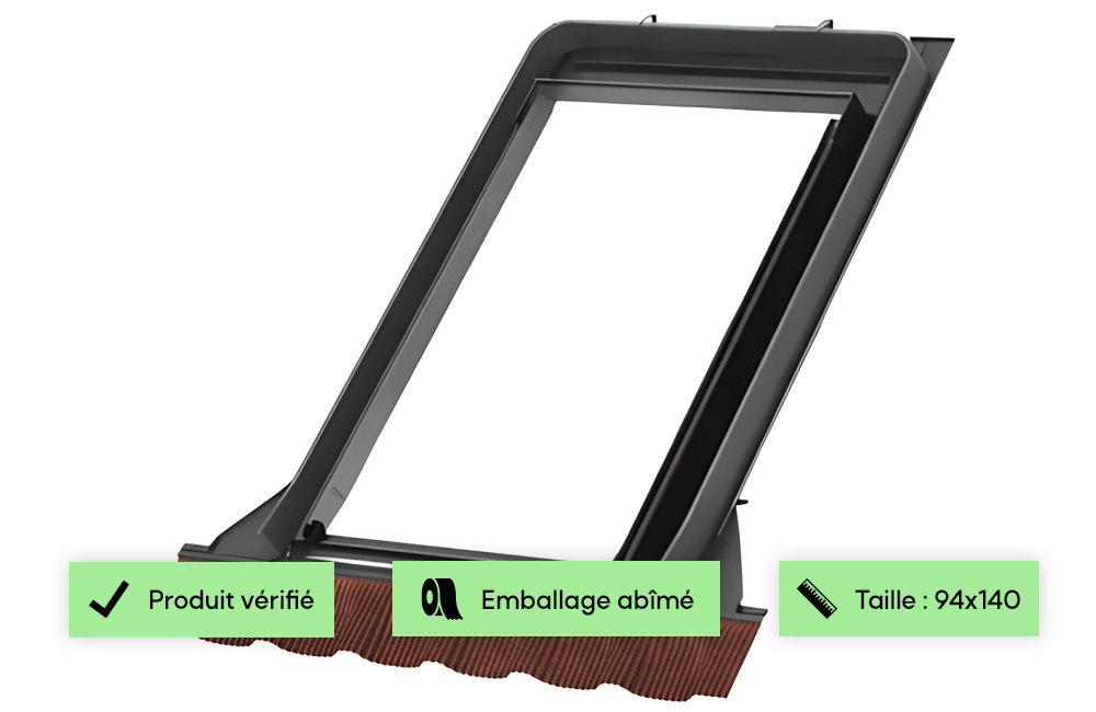 Raccord 94x140 VELUX - EDW PK08 Rouge brun