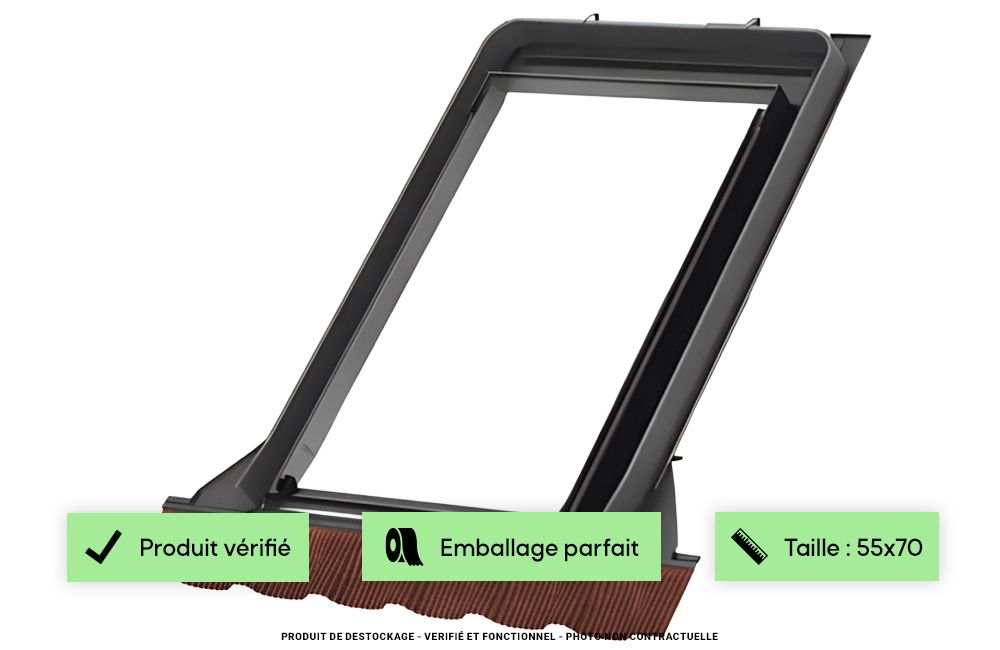 Raccord 55x70 VELUX - EDW CK01 Rouge brun