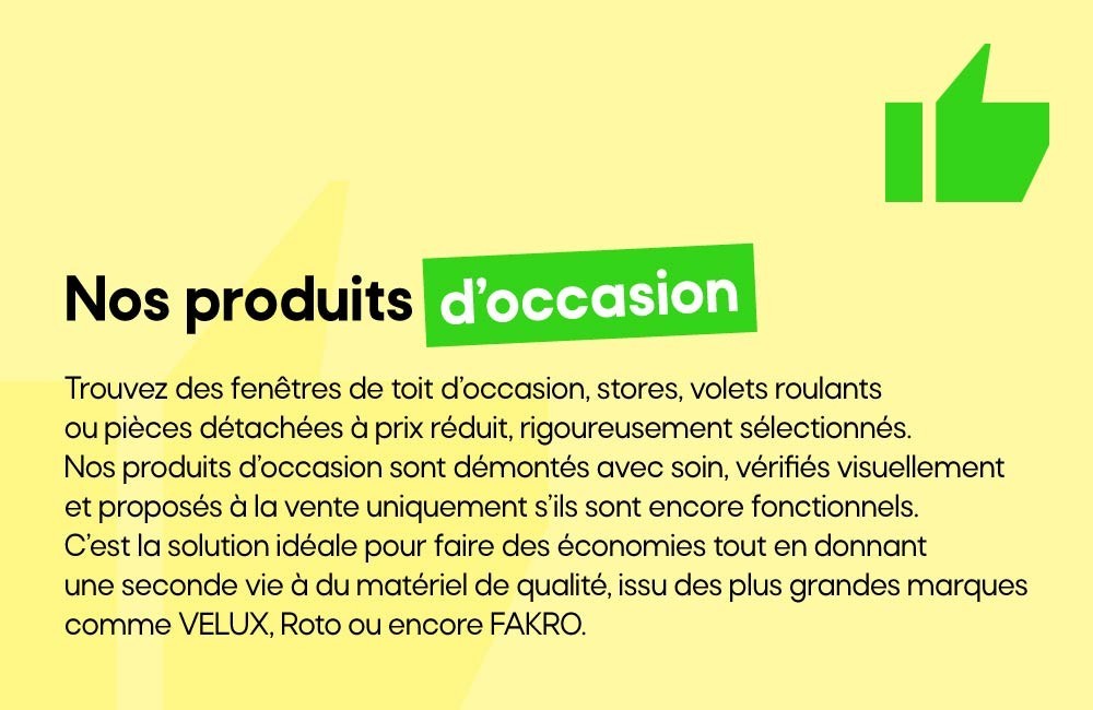 Explication sur nos produits occasions