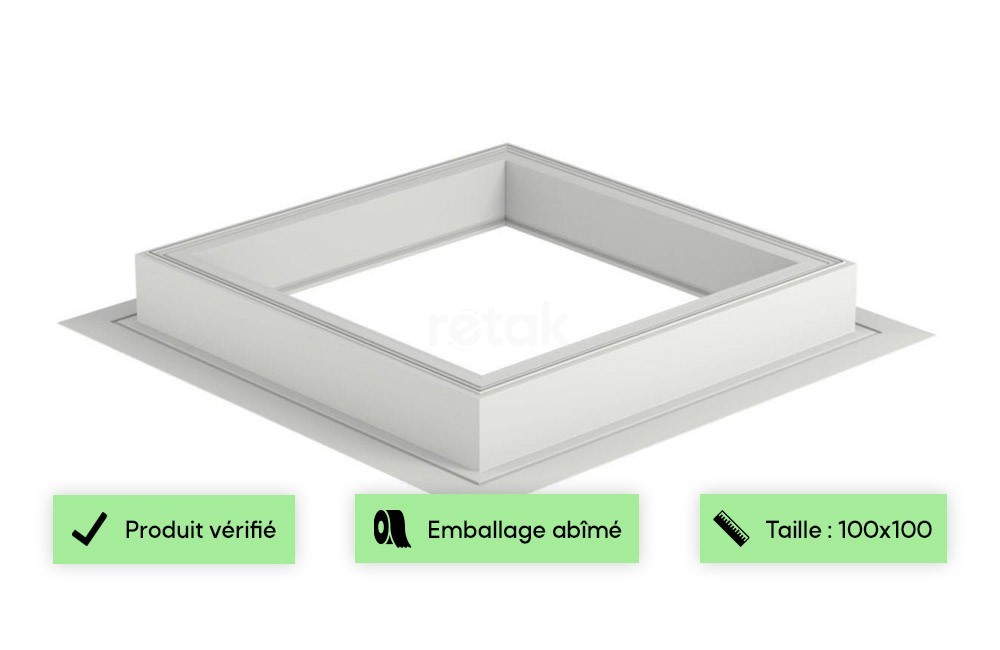 Réhausse 15 cm pour fenêtre toit plat CVP / CFP - ZCE 100100 VELUX