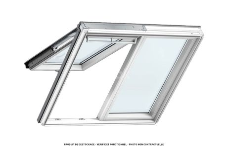 Verrière VELUX 151x118 - GPLS MMK06 - Projection / Confort / Bois laqué blanc