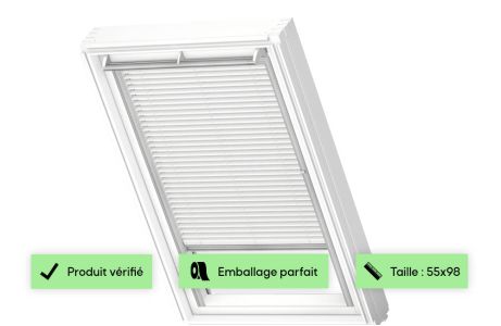 Store vénitien blanc VELUX - PAL CK04 2