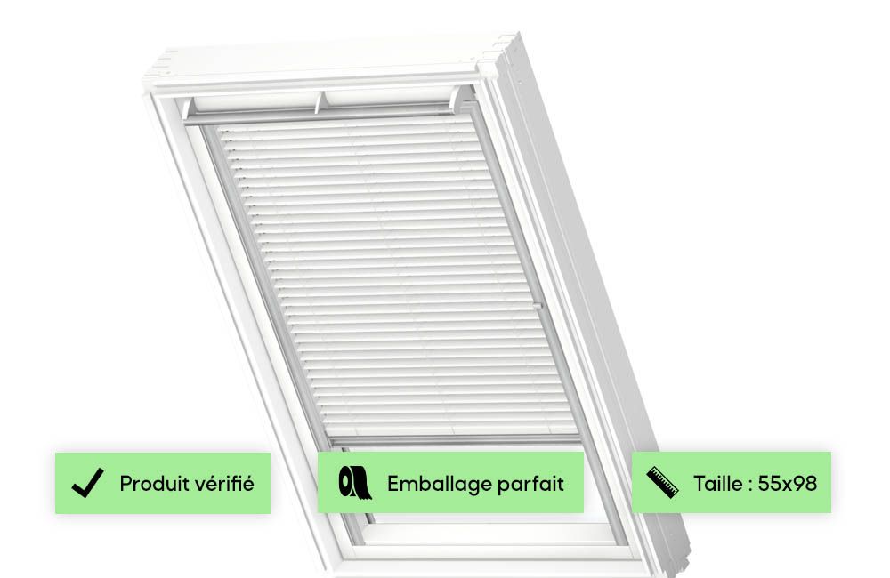 Store vénitien blanc VELUX - PAL CK04