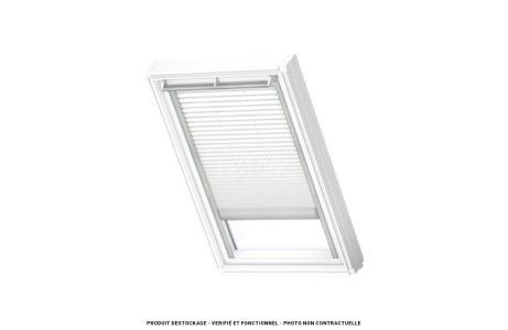 Store plissé motorisé filaire blanc - FML MK06 VELUX