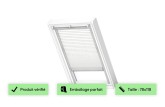 Store plissé motorisé filaire blanc - FML MK06 VELUX