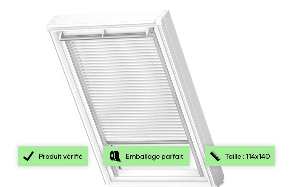 Store vénitien blanc VELUX - PAL SK08 - Emballage parfait