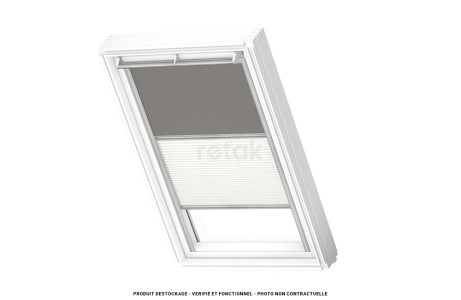 Store velux duo occultant et tamisant VKI / VES / V21 - 78x98 - Gris