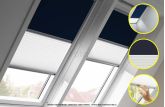 Img illustrative Store VELUX duo occultant et tamisant bleu foncé