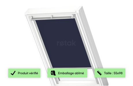Store occultant bleu foncé VELUX - DKL CK04 2