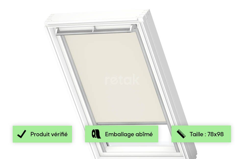 Store occultant beige VELUX - DKL 1 / 304 / M04