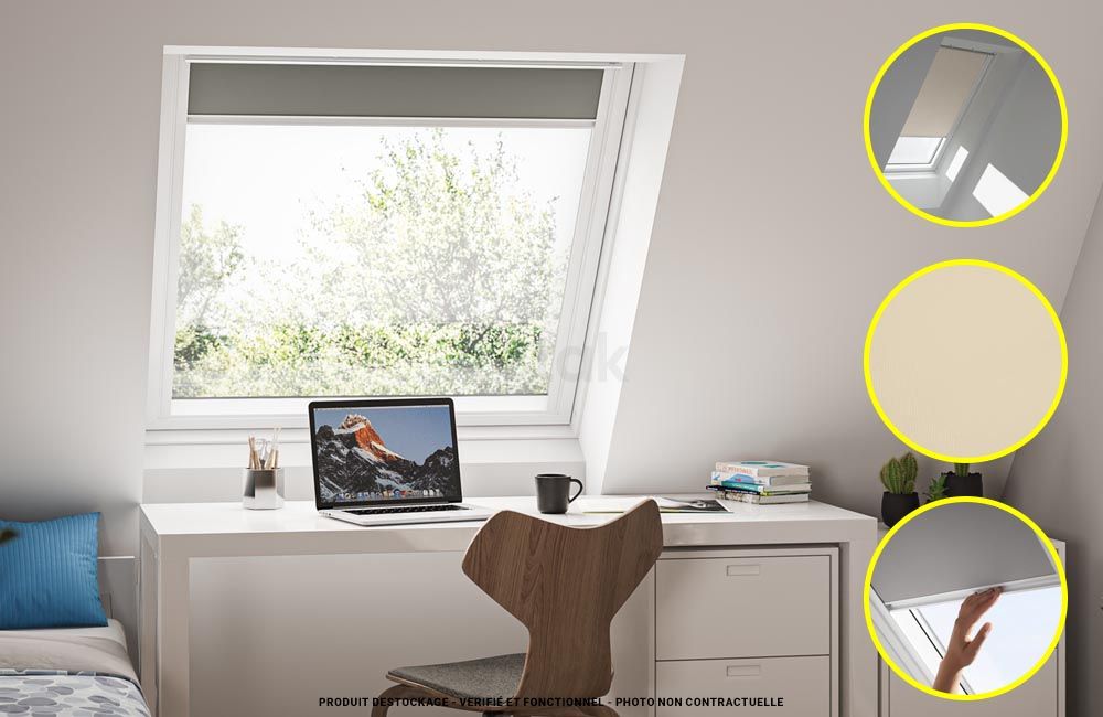 Img illustrative Store occultant beige VELUX