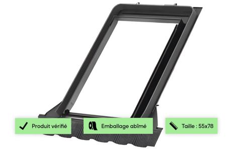 Raccord VELUX 55x78 - EDW CK02 - Gris - Tuiles mécaniques 2