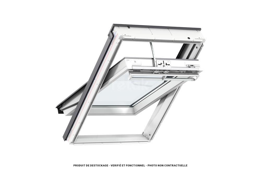 Fenêtre solaire 134x98 VELUX - GGU UK04 - Rotation / Polyuréthane / Tout confort