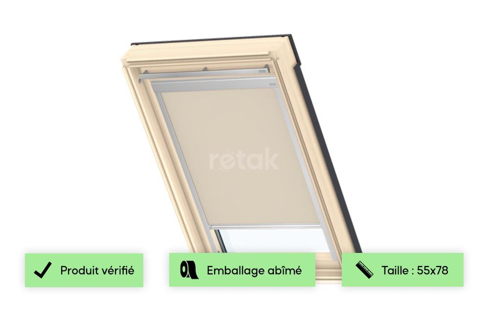 Store VELUX occultant beige - DKL C02