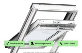 Fenêtre 78x98 VELUX - GGL MK04 - Rotation / Bois laqué blanc / Confort