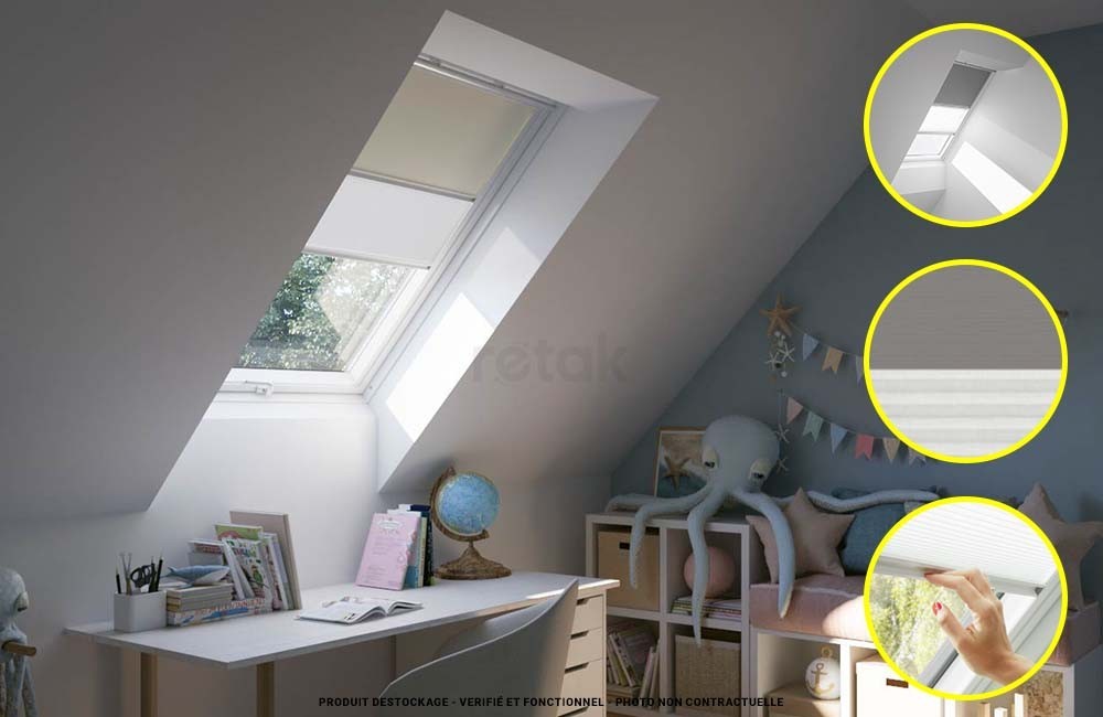 Images illustratives Store velux duo occultant et tamisant