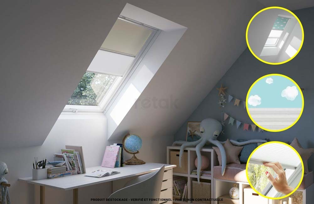 Image illustrative Store velux duo occultant et tamisant