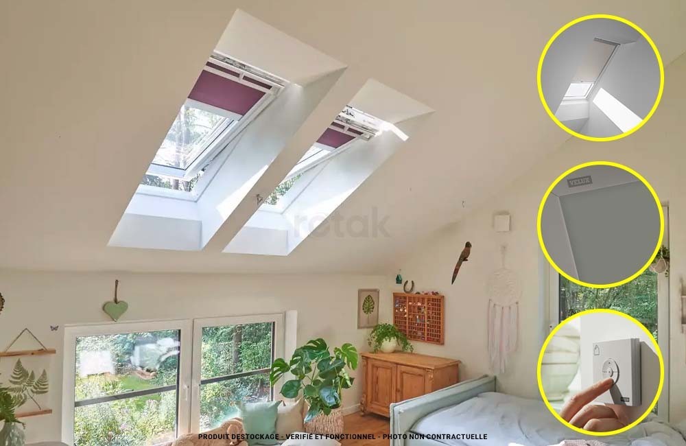 Image illustrative Store velux occultant motorisé solaire