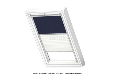 Store velux duo occultant et tamisant - V22 - 78x98 - Bleu foncé