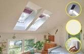 Image illustrative Store velux occultant motorisé filaire