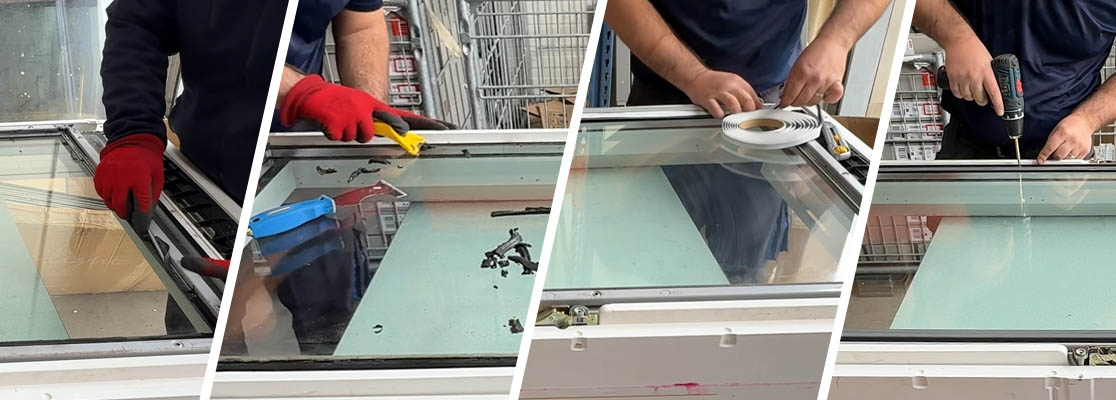 reconditionnement d'une fenêtre velux