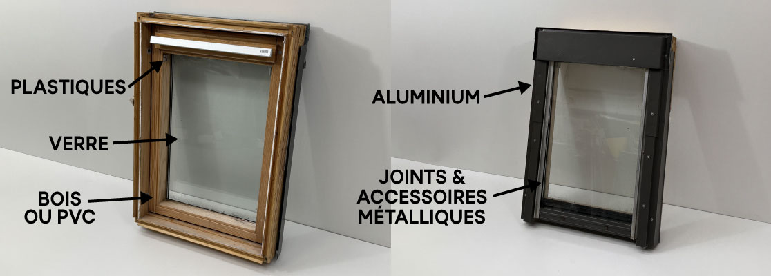 matériaux fenêtre de toit